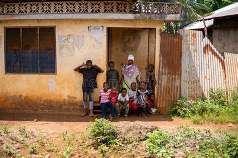 Zanzibar Tanzania January 2020 Group Of Black African People In