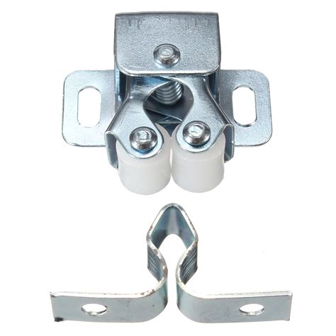 Double Roller Catch Cupboard Cabinet Door Furniture Latch Hardware With