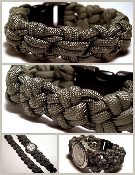 Check spelling or type a new query. Cross knot variations for a paracord bracelet and watchban ...