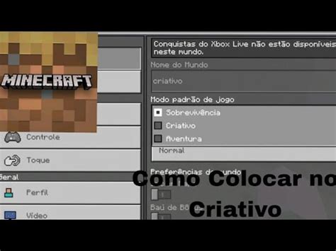 Como Colocar No Criativo Em No Minecraft Trial Youtube