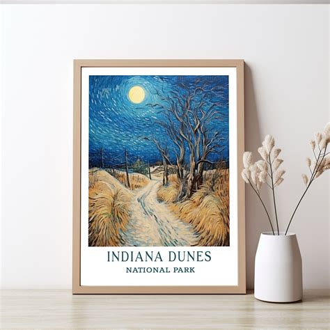 Indiana Dunes National Park Travel Poster Immerse Yourself in