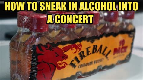 How To Sneak In Alcohol Into A Concert Youtube