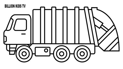 garbage truck drawing    clipartmag