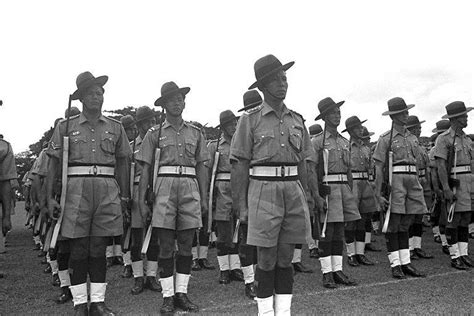 National Day Parade 1966 Rehearsal Gurkha Contingent