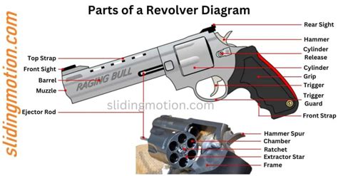 Guide For 16 Key Parts Of A Revolver Names Functions And Diagram
