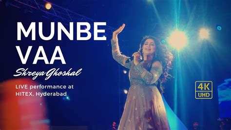 Munbe Vaa Sillunu Oru Kaadhal Shreya Ghoshal Live Performance Youtube