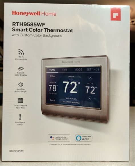 Honeywell Wi Fi Smart Color Programmable Thermostat Rth Wf For