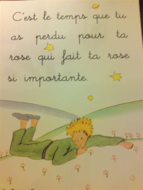 Le Petit Prince Quotes In French Saturday Snippet Le Petit Prince