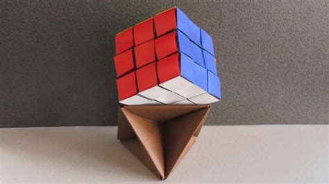 【前編・折り紙】ルービックキューブ【origami】rubiks Cubeimmovable No Glue Youtube