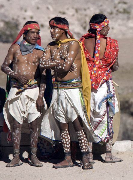 Tarahumara Of Northern Mexico Paint White Dots On Their Bodies