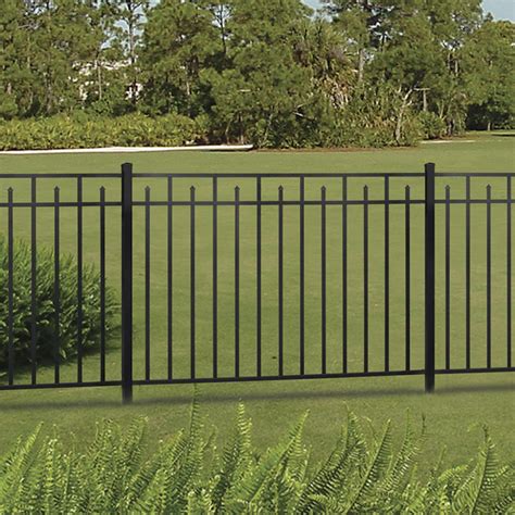 freedom aluminum fencing 4 5 x 6 ft panels black concord 73002354 theclearanceman