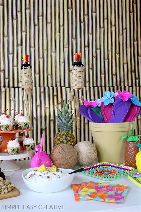 A few weeks ago, i shared my ann's cheer party. Luau Party Ideas - Hoosier Homemade