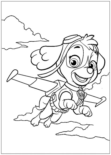 Pour imprimer un coloriage pat patrouille, il vous suffit de cliquer dessus, il. Paw patrol to color for kids - Paw Patrol Kids Coloring Pages