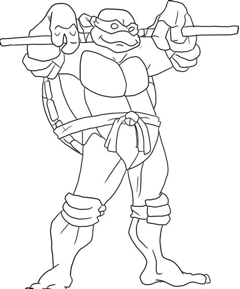 Easy Teenage Mutant Ninja Turtle Coloring Pages - Coloring Home