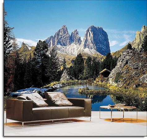 Dolomite Alps Italy Wall Mural Ds8077 Full Size Large Wall Murals The