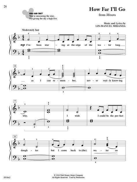 Disney Piano Sheet Music For Beginners Sheet Music X