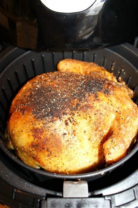 Therefore, a 5 lb chicken will need to be roasting in the oven for at least 1h 50 mins. Air Fryer Whole Roasted Chicken | Recipe | Whole roasted ...