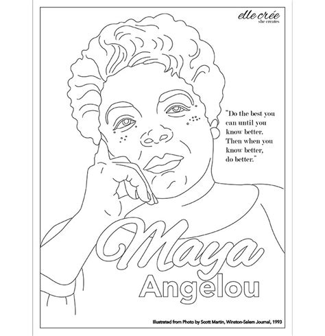 26 Best Ideas For Coloring Maya Angelou Coloring Page