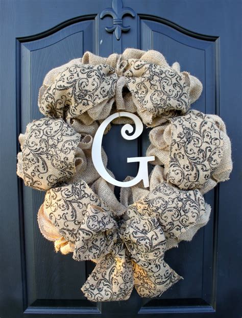 Burlap Wreath Wreath For Door Summer Wreath By Oursentiments
