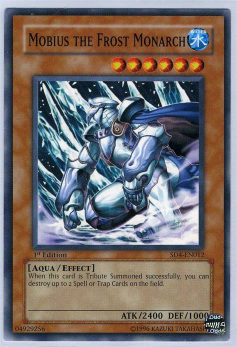 Our cards have never been used or played with. SD4 - 012 Mobius The Frost Monarch English Yu-gi-oh Card - Structure Deck: Fury from the Deep ...