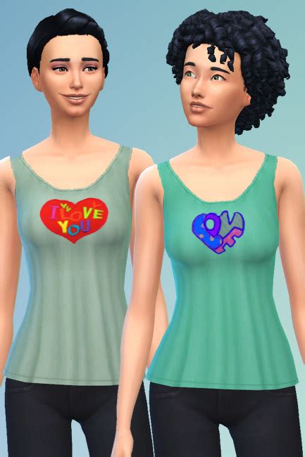 Blackys Sims 4 Zoo Shirt Heart 1 By Mammut Sims 4 Downloads