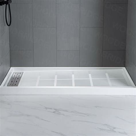 Woodbridge Solid Surface 3 Panel Shower Wall Kit 36 In L X 60 In W X