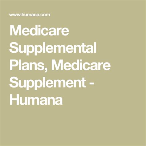 Humana Supplemental Health Insurance For Seniors Photos All