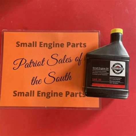 Briggs And Stratton 100005 Sae 30w Engine Oil 18 Oz Parts Accessories