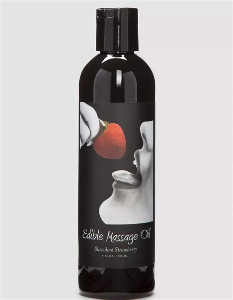 Earthly Body Strawberry Edible Massage Oil