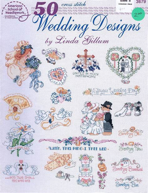 Browse by theme and level to find the design of your dreams! CROSS STITCH PATTERN - 50 Wedding Designs Cross Stitch ...