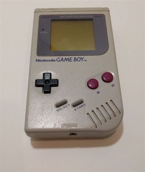 Vintage 1989 Nintendo Game Boy Launch Edition Gray Handheld System Dmg