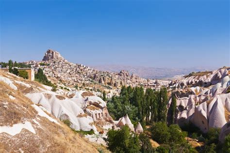 Uchisar Cave City In Cappadocia Turkey Stock Image Image 23087043
