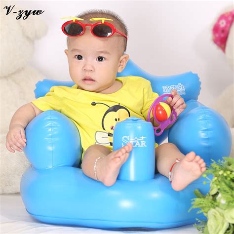 There are four independent suction pads on the base to ensure stability and security when placed in the bath.product features:unique and patented. Bath seat Dining Chair Baby Inflatable Sofa PVC Pushchair ...