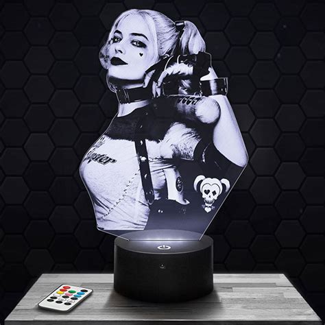 Harley Quin 3d Led Lamp With A Base Of Your Choice Pictyourlamp
