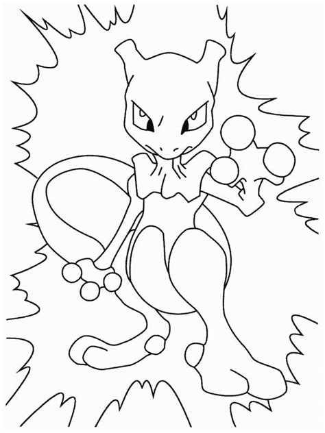 Mewtwo was the first pokemon to break the 4k cp threshold with its base stats and earn itself a 9% nerf to all stats. Mewtwo With Electricity Coloring Page - Download & Print ...