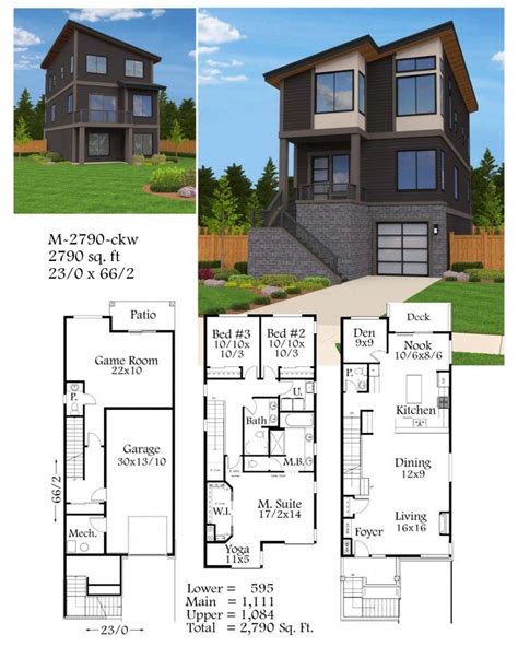 Madison House Plan Skinny House Plan By Mark Stewart
