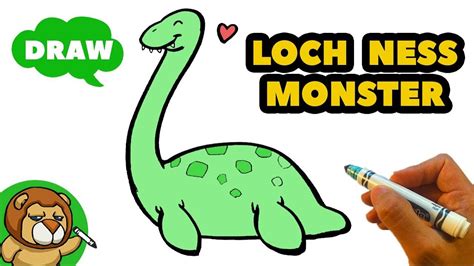 How To Draw Loch Ness Monster Plesiosaur Easy Beginners In 2023