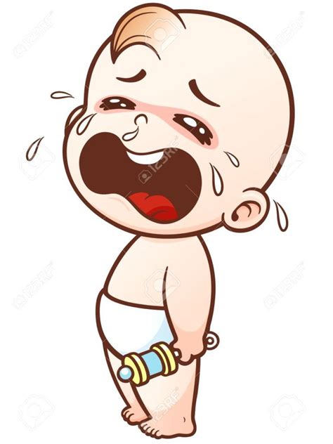 25crying Baby Cartoon Pictures Eat Play Easy Baby
