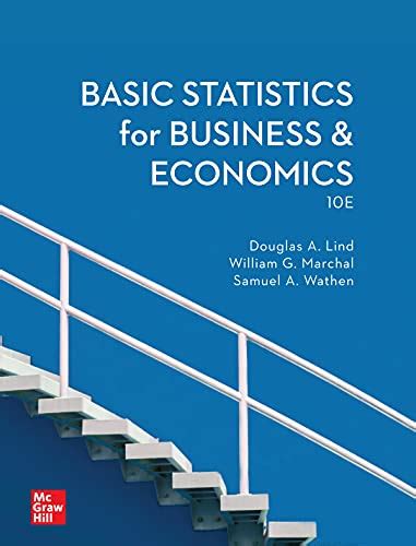 Basic Statistics For Business And Economics 10th Edition By Douglas A