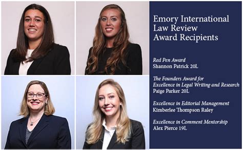 International Law Review Honors Standouts Emory University School Of