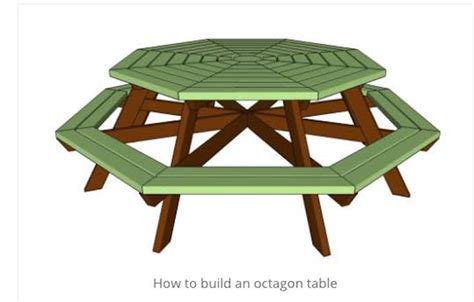 Octagon Picnic Table Free Woodworking