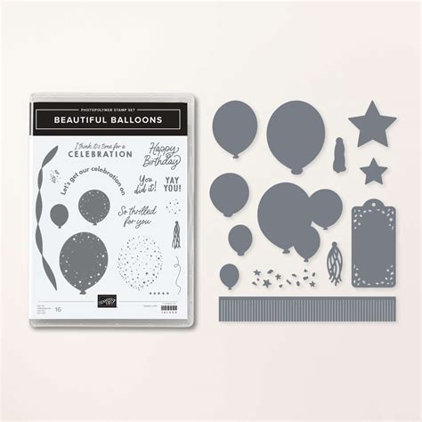 Beautiful Balloons Stamp And Die Bundle Stampin Up