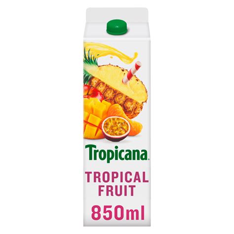 Tropicana Tropical Fruit Juice 850ml Drinks Fast Delivery By App Or