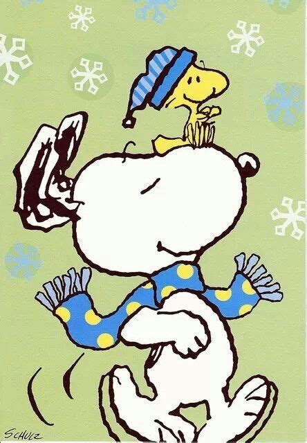 Winter Wrapped Snoopy And Woodstock Peanuts Pinterest