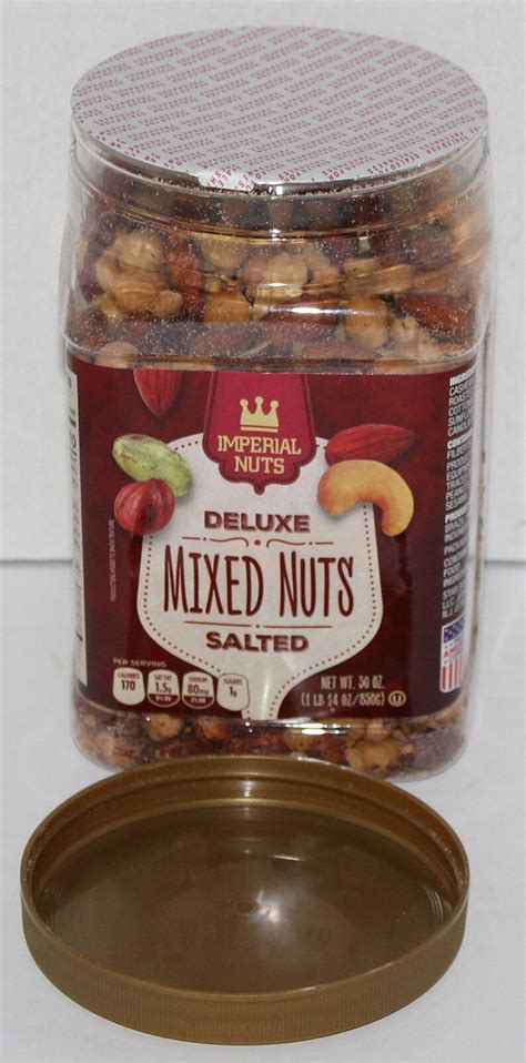 Deluxe Mixed Nuts Imperial Nuts Salted 1lb 14oz Container Nib Etsy