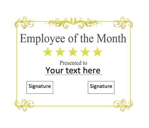 As employee of the year. employee of the quarter certificate template word - Bgitu