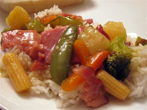 Maybe you would like to learn more about one of these? Sweet and Sour Ham Stir Fry