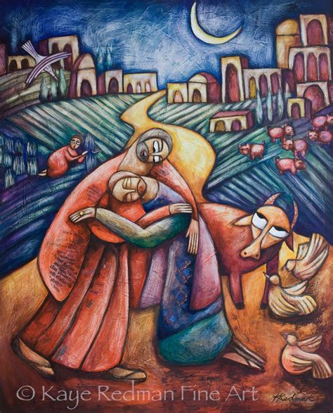 Parable Of The Prodigal Son Drawing The Prodigals Return Painting By