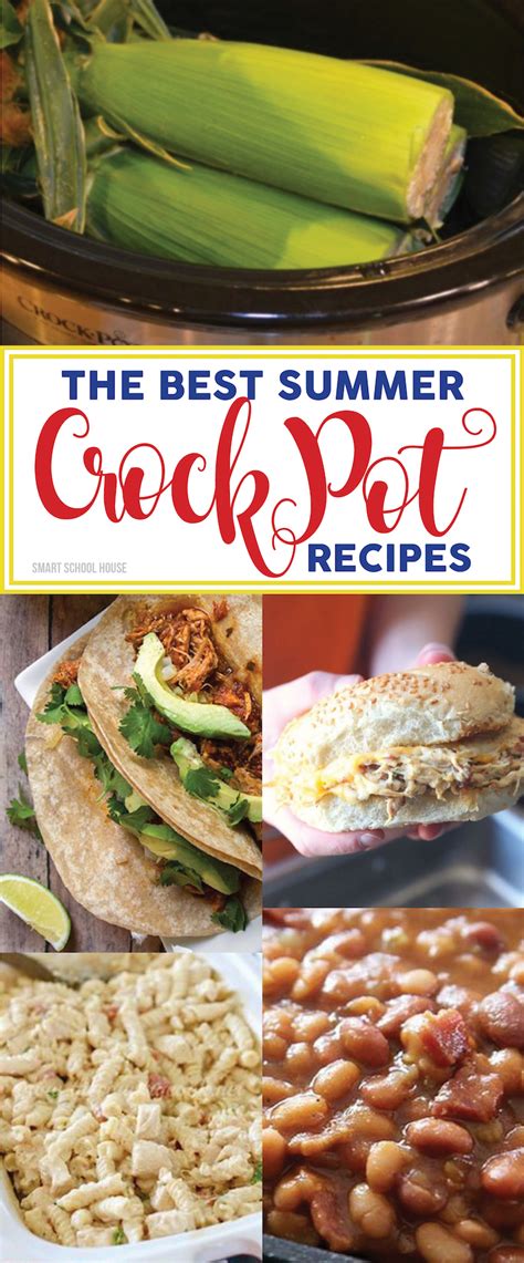 The slow cooker is not just for dinner! Summer Crock Pot Recipes - Smart School House