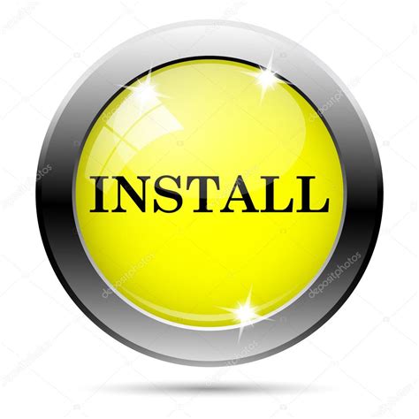 Meaning of install in english. Install icon — Stock Photo © valentint #31683547